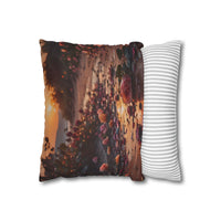 Romantic Rose Beach Sunset Pillowcase