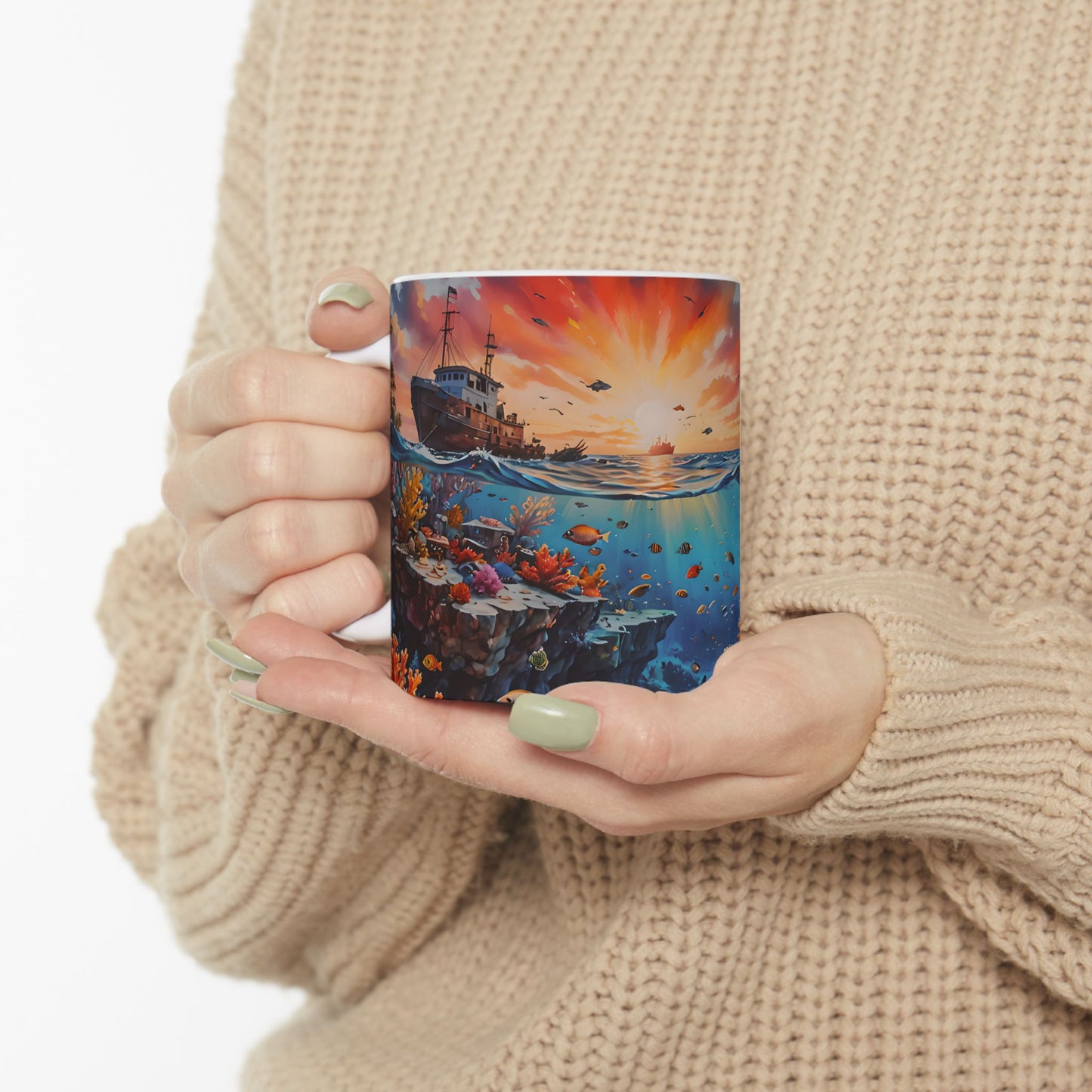 Ocean Dive Ceramic Mug