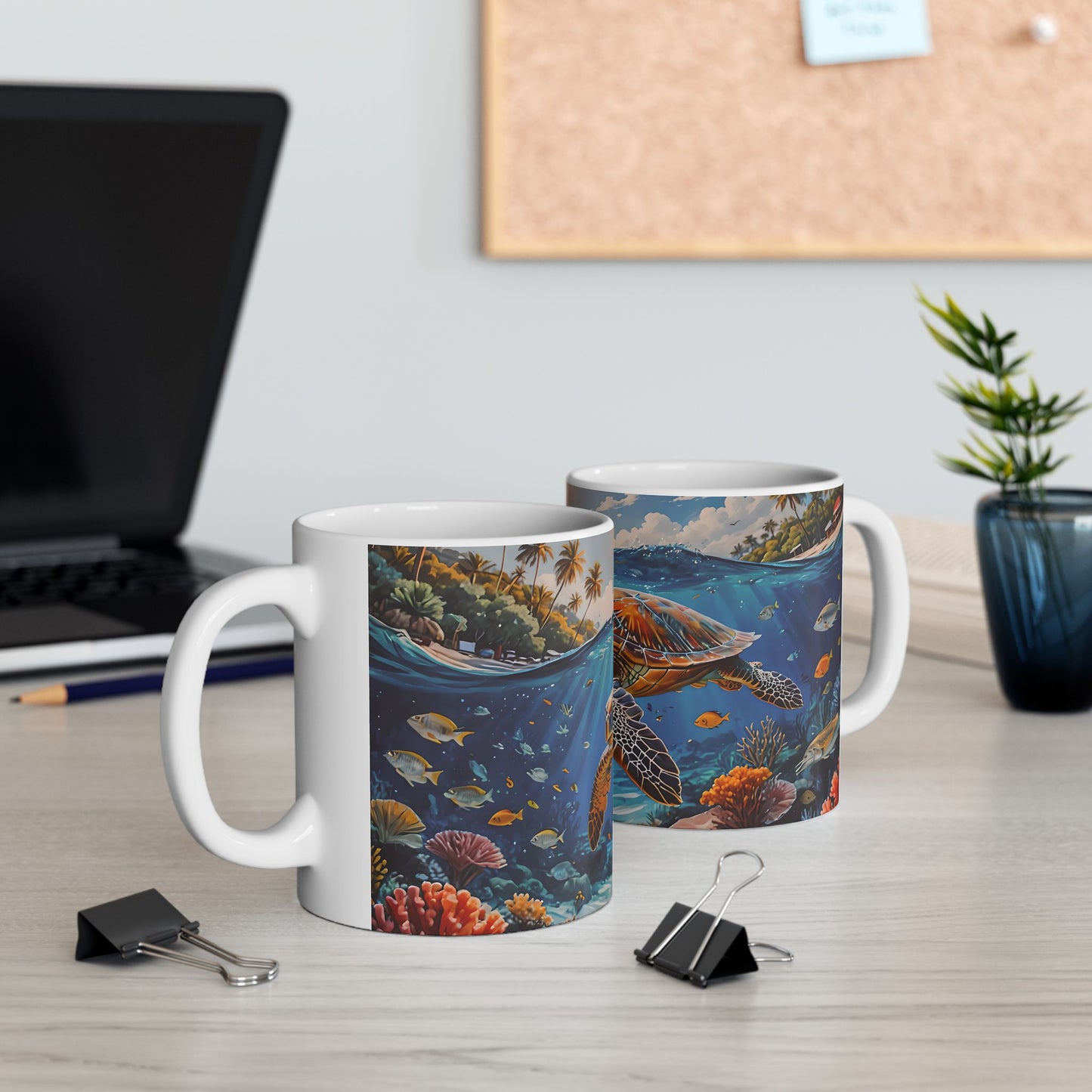 Sea Turtle Ocean Ceramic Mug