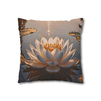 Lotus Waterlily Decorative Pillowcase