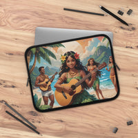 Tropical Hawaiian Beach Fun Laptop Sleeve
