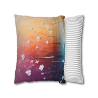 Minimalist Art Field of Flowers Pillow Cover