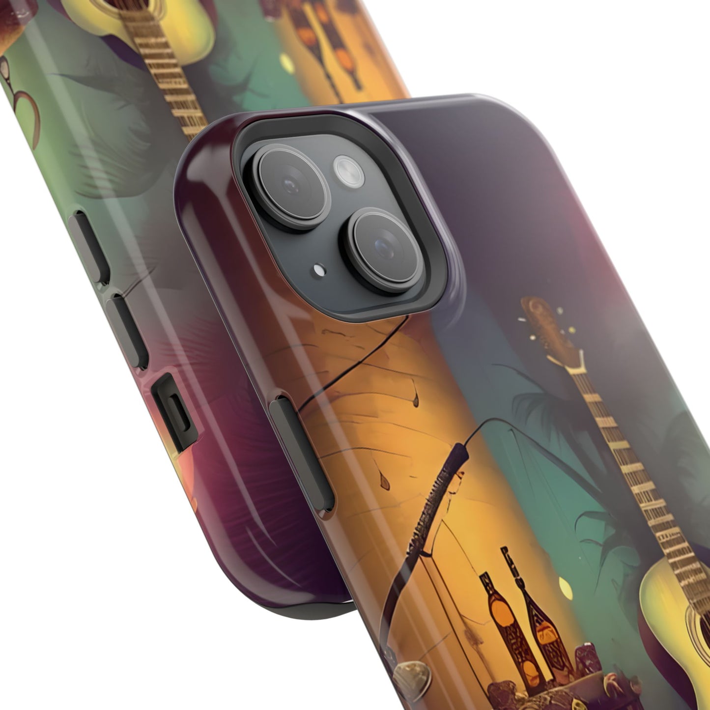 Acoustic Guitar & Skull Magnetic Phone Case