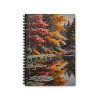 Autumn Lakeside Spiral Notebook Journal