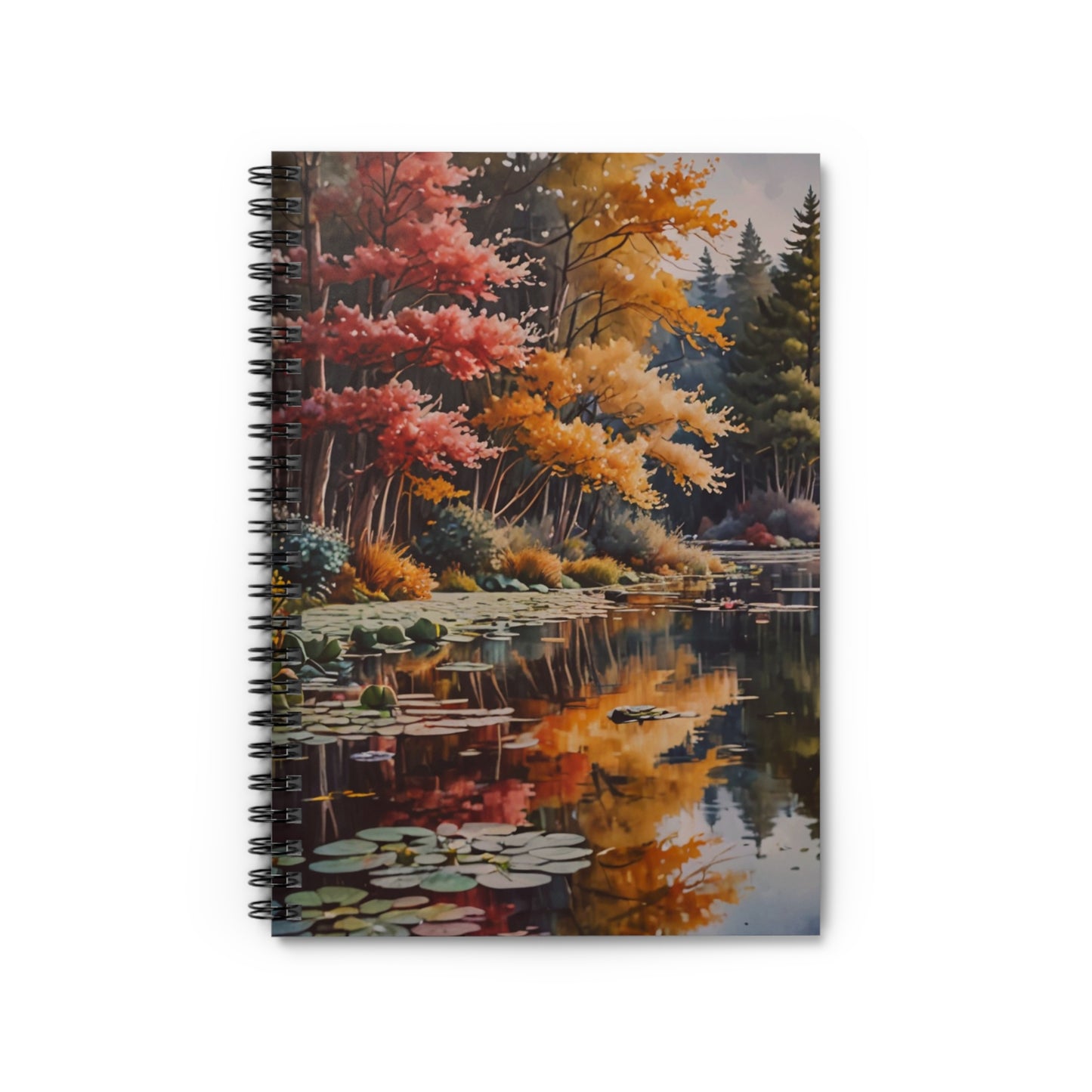 Autumn Lakeside Spiral Notebook Journal