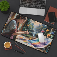 Artist Painting Desk Mat