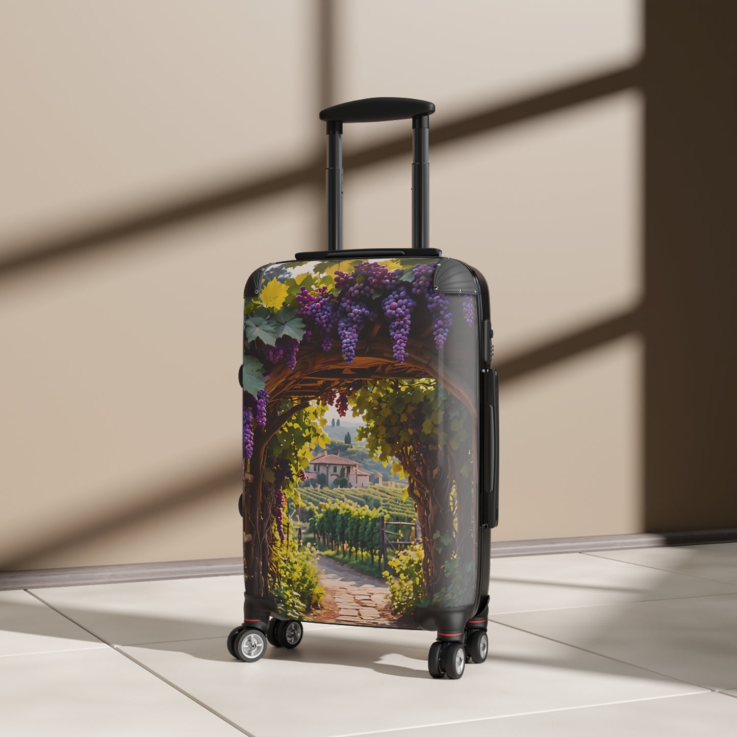Purple Wine Grapes Vineyard Cabin Suitcase