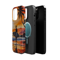 Tropical Sunset Surf Magnetic Tough Phone Case