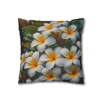 Plumeria Floral Decorative Pillowcase