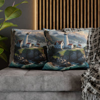 Coastal Lighthouse Pillow Cover