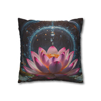 Lotus Waterdrop Decorative Pillowcase