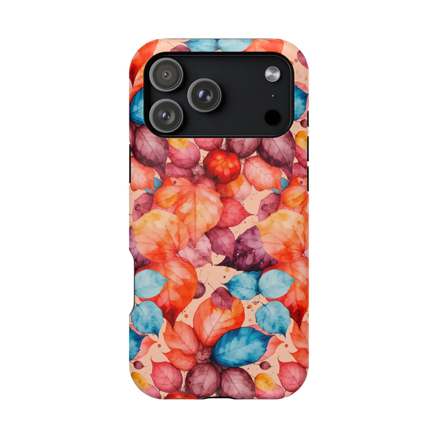 Watercolor Autumn Leaves Magnetic Phone Case
