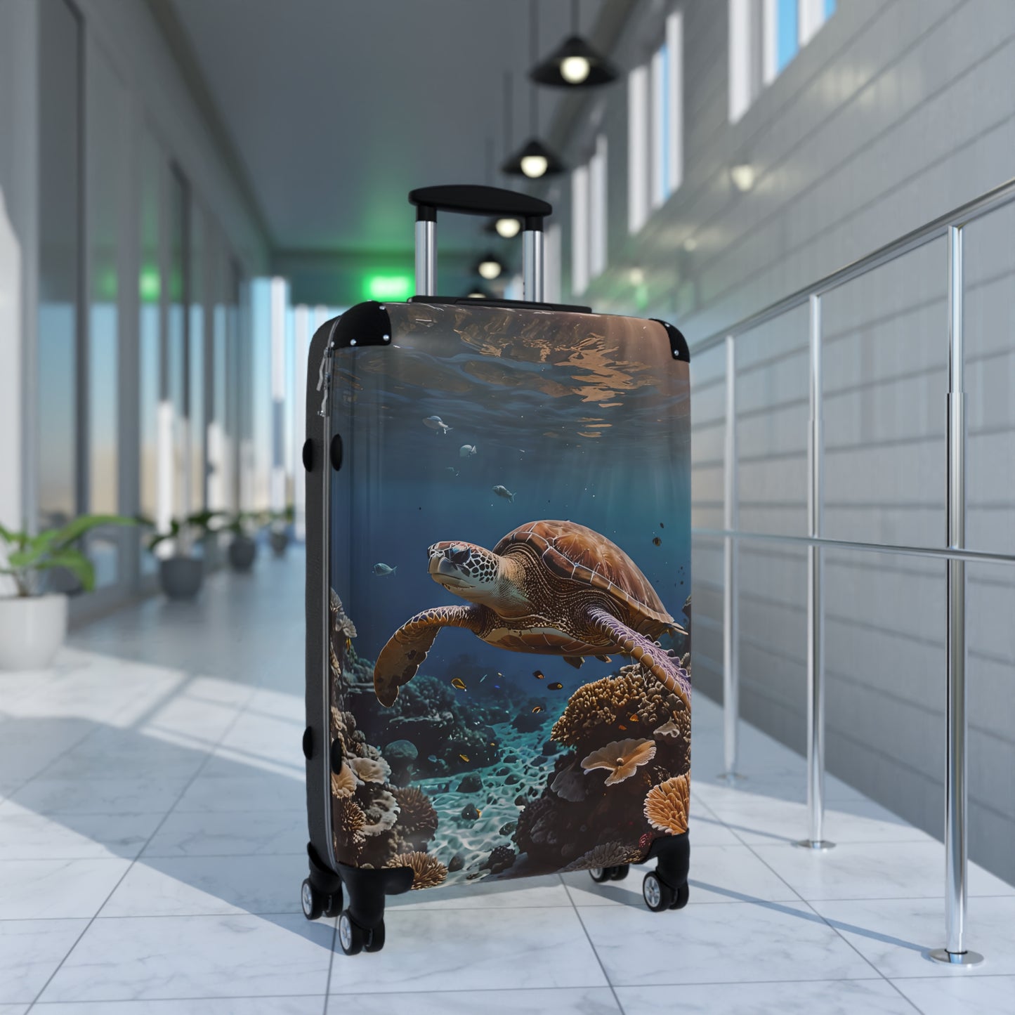 Sea Turtle Swimming Cabin Suitcase