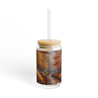 Fall Forest Path Sipper Glass