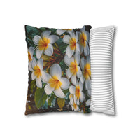 Plumeria Floral Decorative Pillowcase