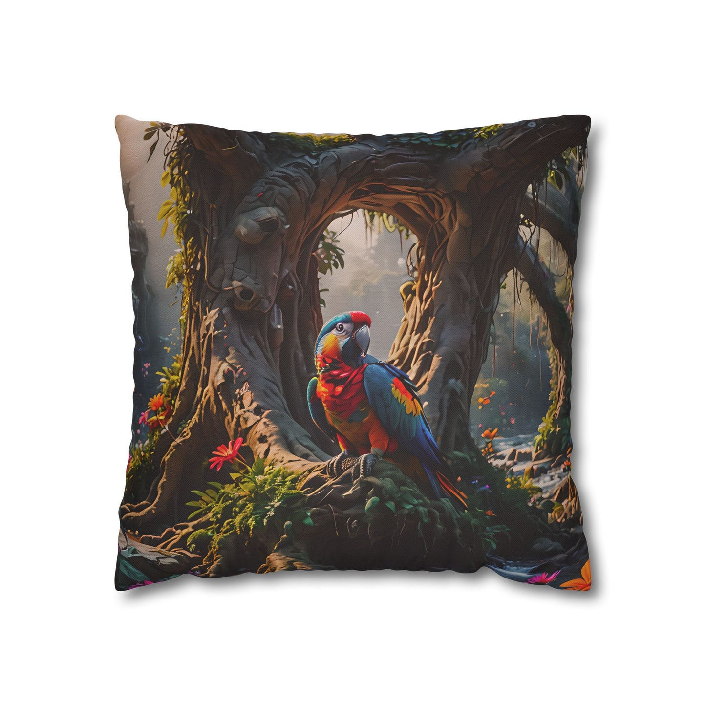 Tropical Paradise Parrot Pillowcase