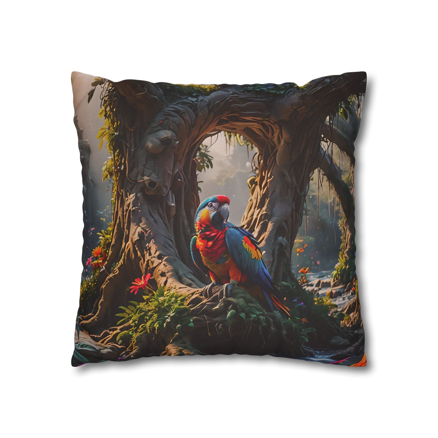 Tropical Paradise Parrot Pillowcase