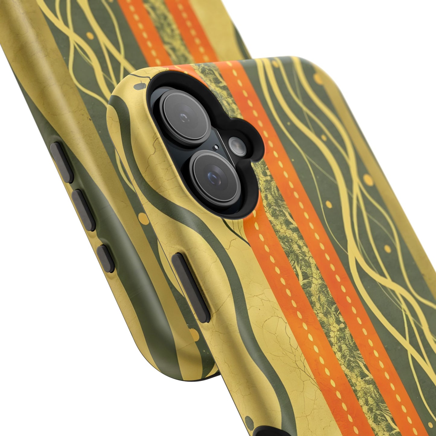 Autumn Colors Stripes Magnetic Phone Case