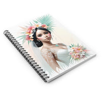 Bridal Floral Portrait Spiral Notebook