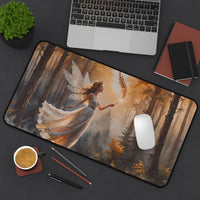 Enchanted Autumn Winged Fairy Desk Mat