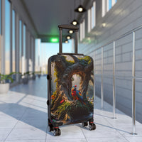 Tropical Parrot in Forest Cabin Suitcase