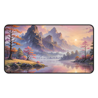 Sunset Mountain Lake Desk Mat