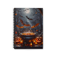 Halloween Cauldron Spiral Notebook
