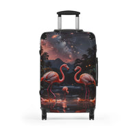 Flamingo Night Cabin Suitcase