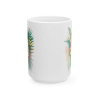 Tropical Bride Floral Ceramic Mug