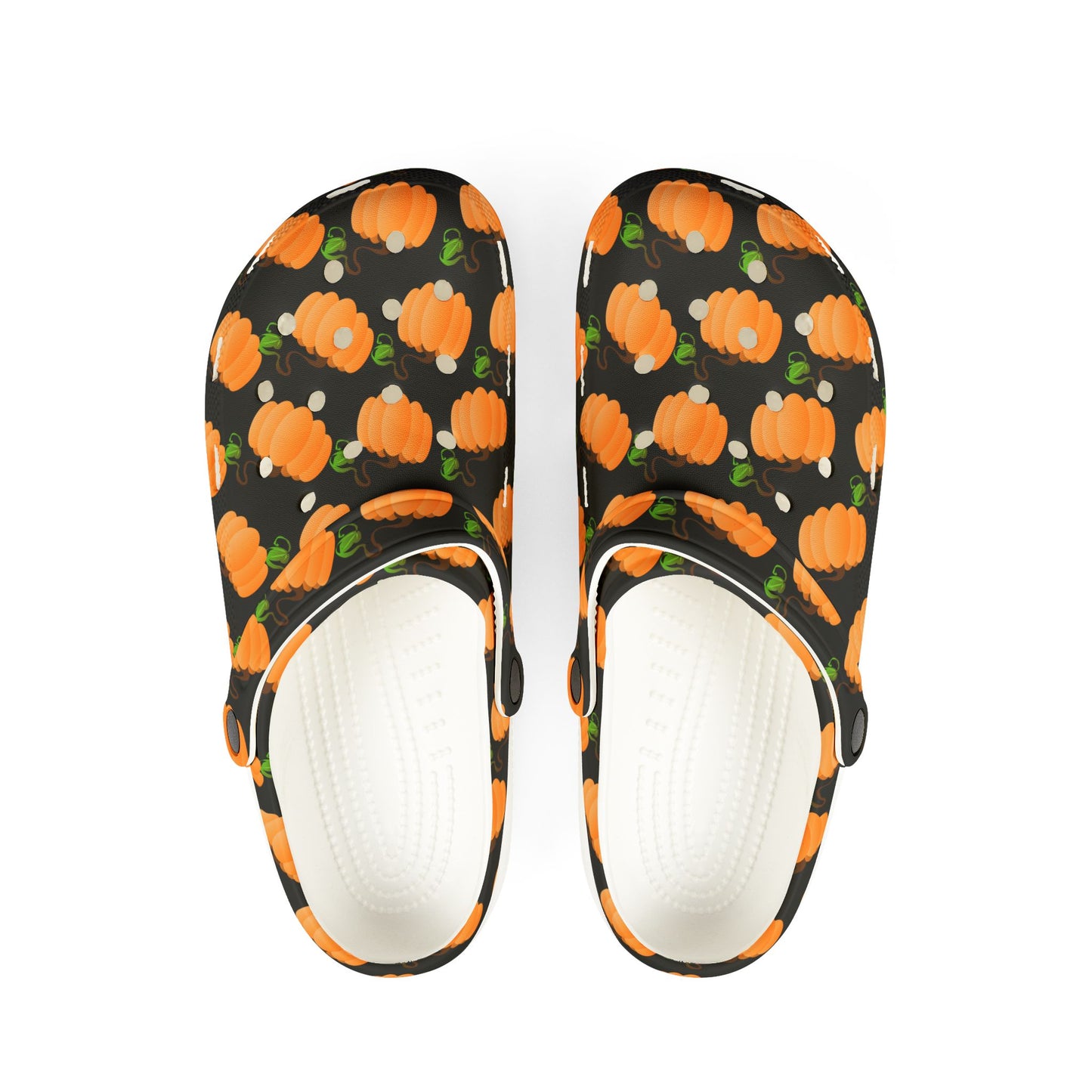 Halloween Pumpkin Pattern Clogs