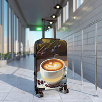 Cappuccino Love and Coffee Beans Suitcase