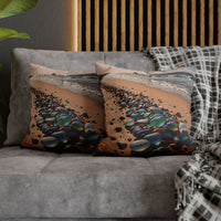 Colorful Sea Glass on Beach Pillowcase