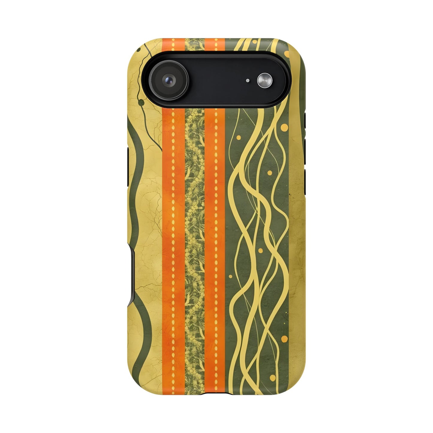 Autumn Colors Stripes Magnetic Phone Case