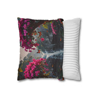 Floral Waterfall Garden Pillowcase