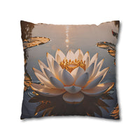Lotus Waterlily Decorative Pillowcase