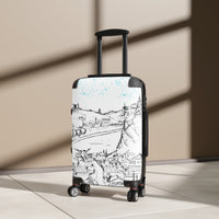 Starry Night Village Sketch Suitcase