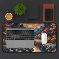 Autumn Mountain River Landscape Deck Mat