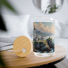Lighthouse Coastal Sipper Glass