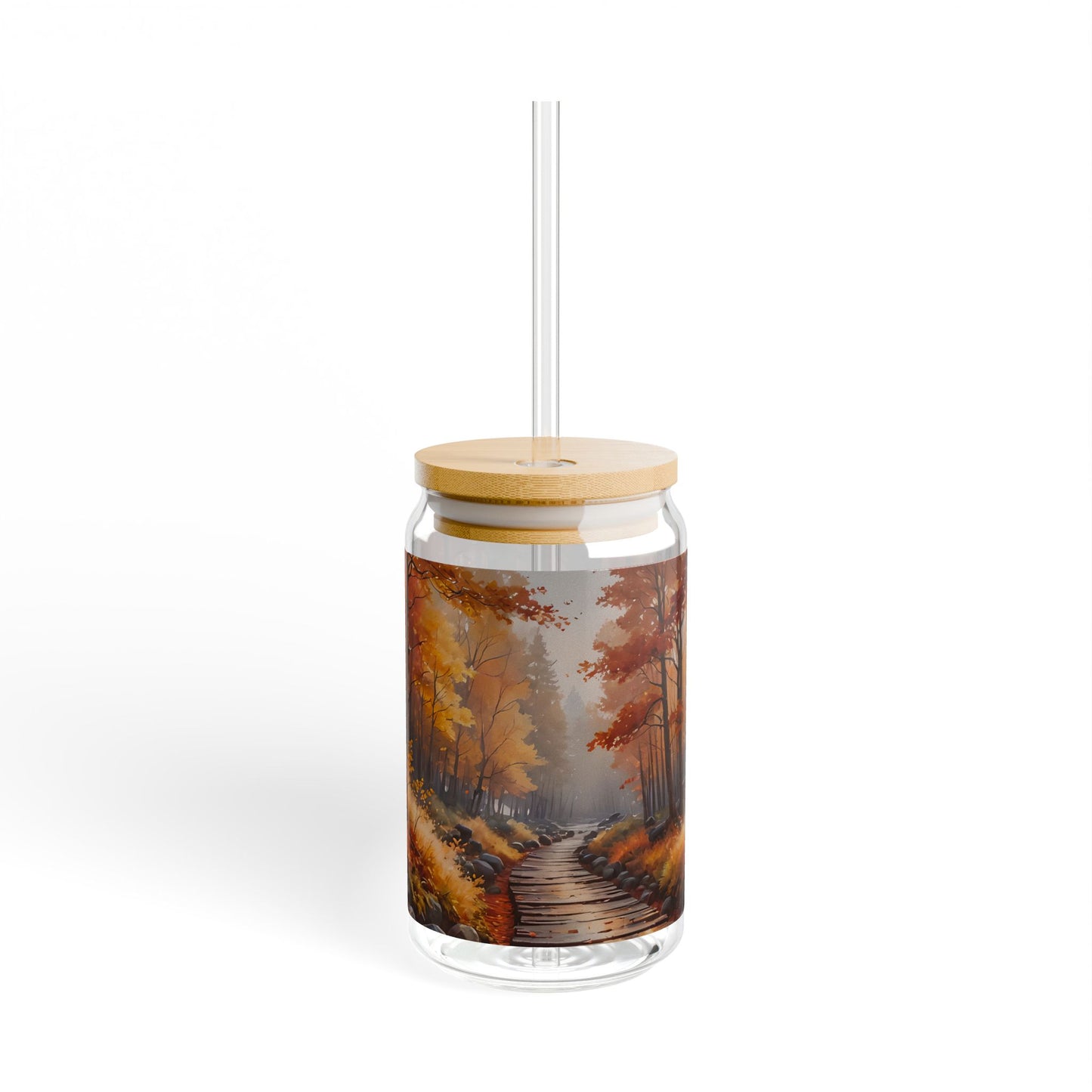 Autumn Forest Sipper Glass