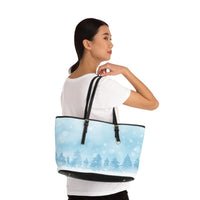 Winter Forest PU Leather Shoulder Bag