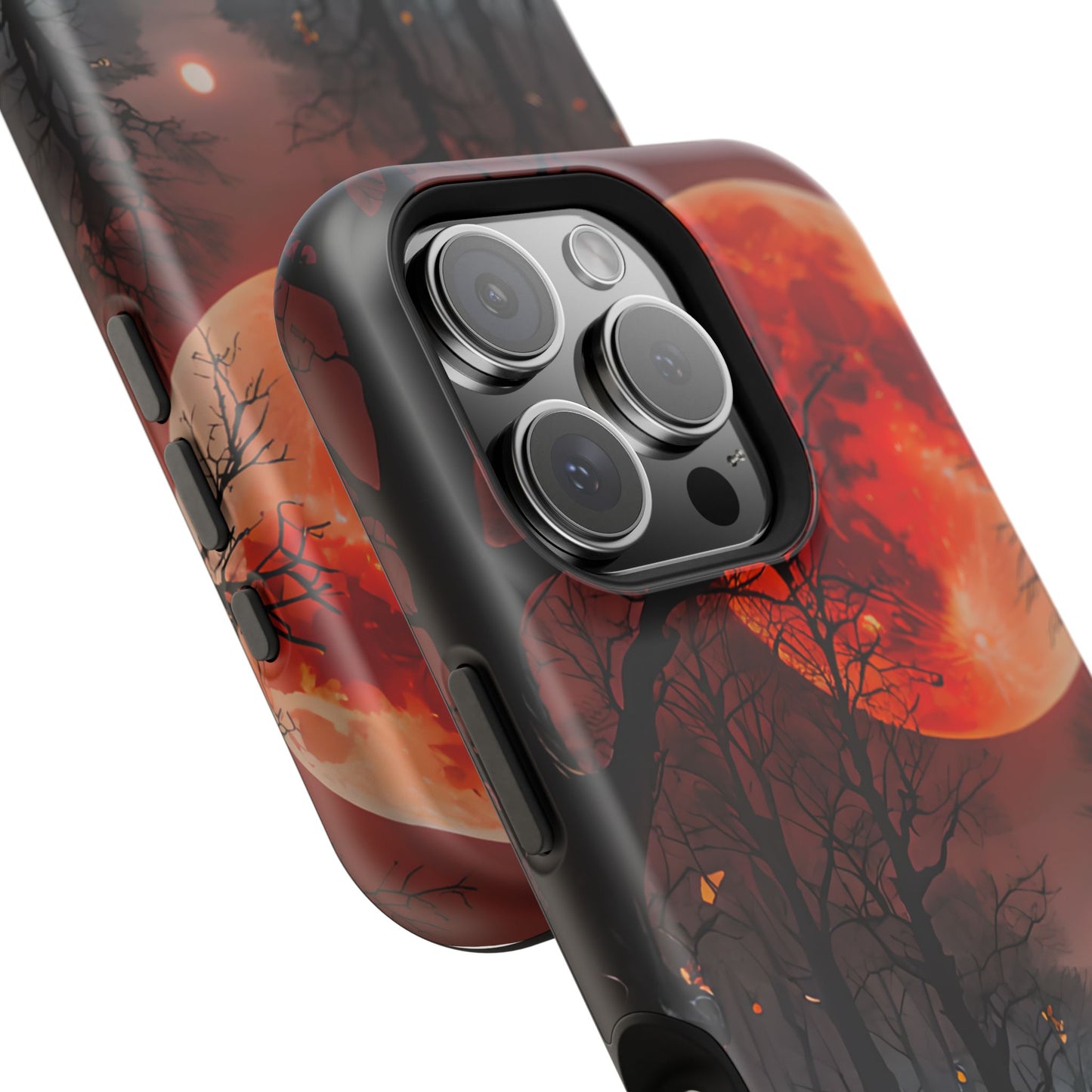 Red Moon Forest Magnetic Phone Case