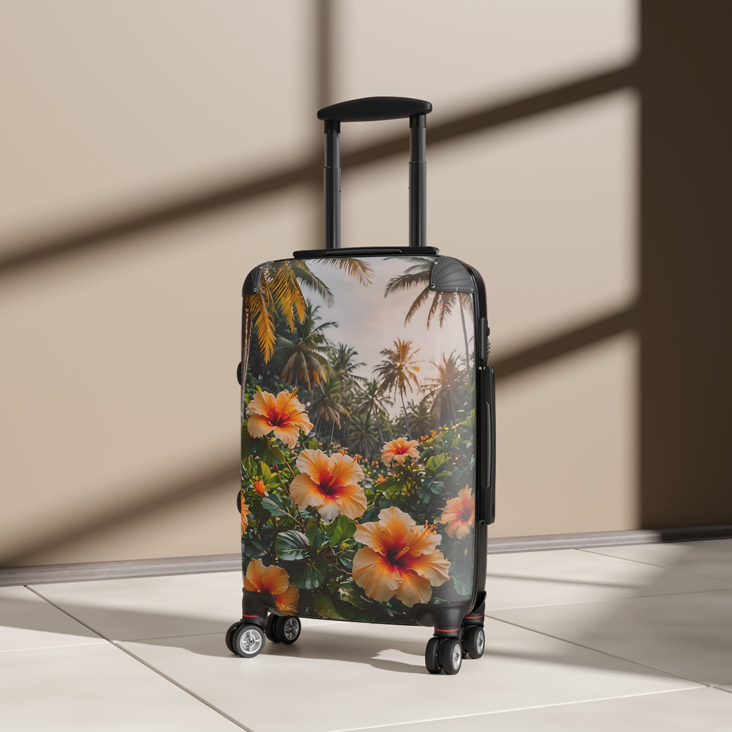 Yellow Hibiscus Cabin Suitcase