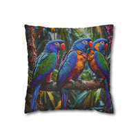 Tropical Parrots Decorative Pillowcase
