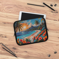 Vibrant Tropical Paradise Laptop Sleeve