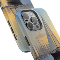 Watercolor Sailboat Magnetic Tough Phone Case