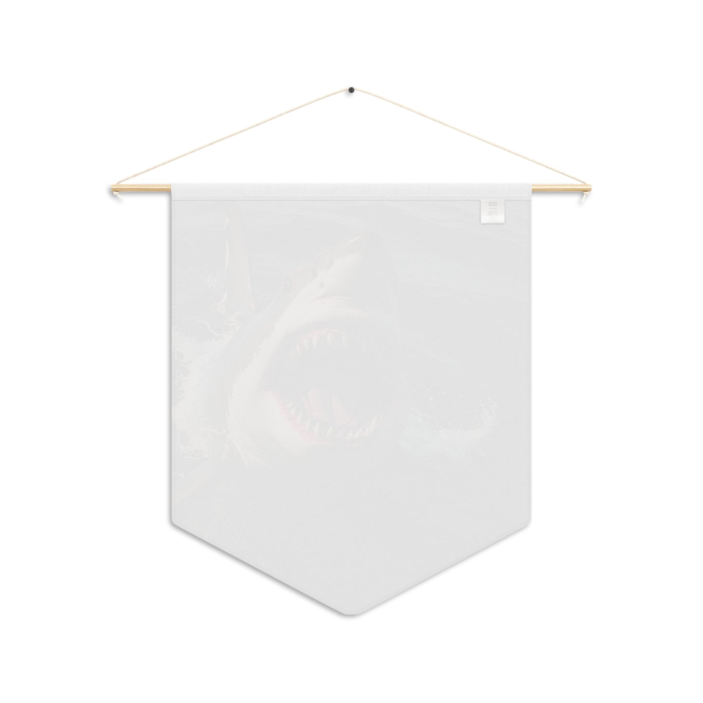 Great White Shark Pennant Wall Decor