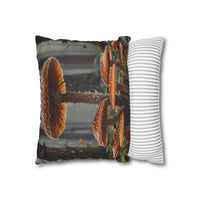 Mushroom Forest Decorative Pillowcase
