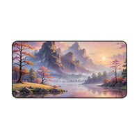 Sunset Mountain Lake Desk Mat