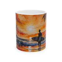 Sunset Surf Ceramic Mug