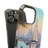 Sailing into the Marina Magnetic Tough Phone Cover